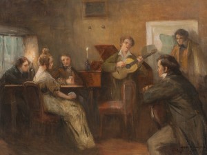 Schubert Playing Guitar