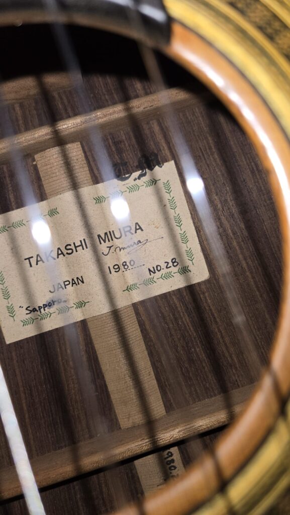 Takashi Miura 1980 古典吉他出售